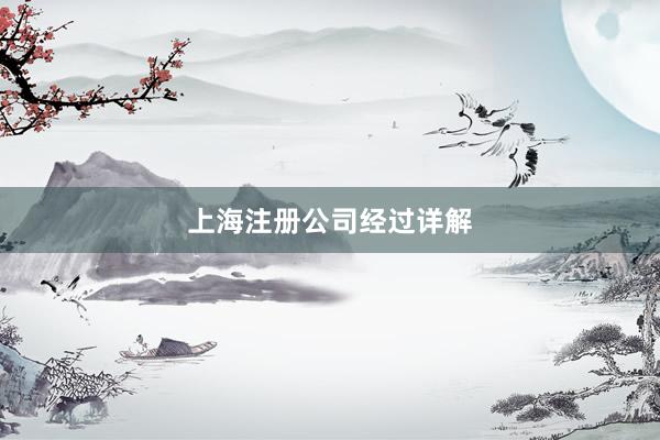 上海注册公司经过详解