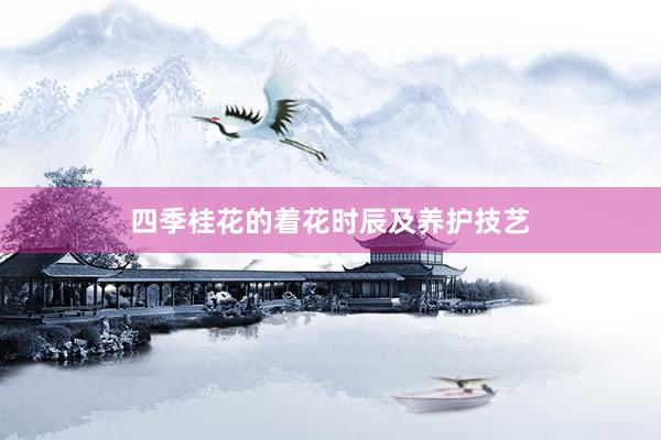 四季桂花的着花时辰及养护技艺